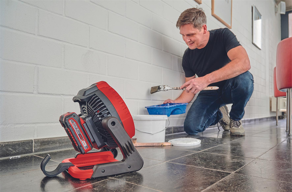 Einhell 3408035 PXC GE-CF 18/2200 Li - Solo piros, sebességfokozat száma:3, akkus ventilátor