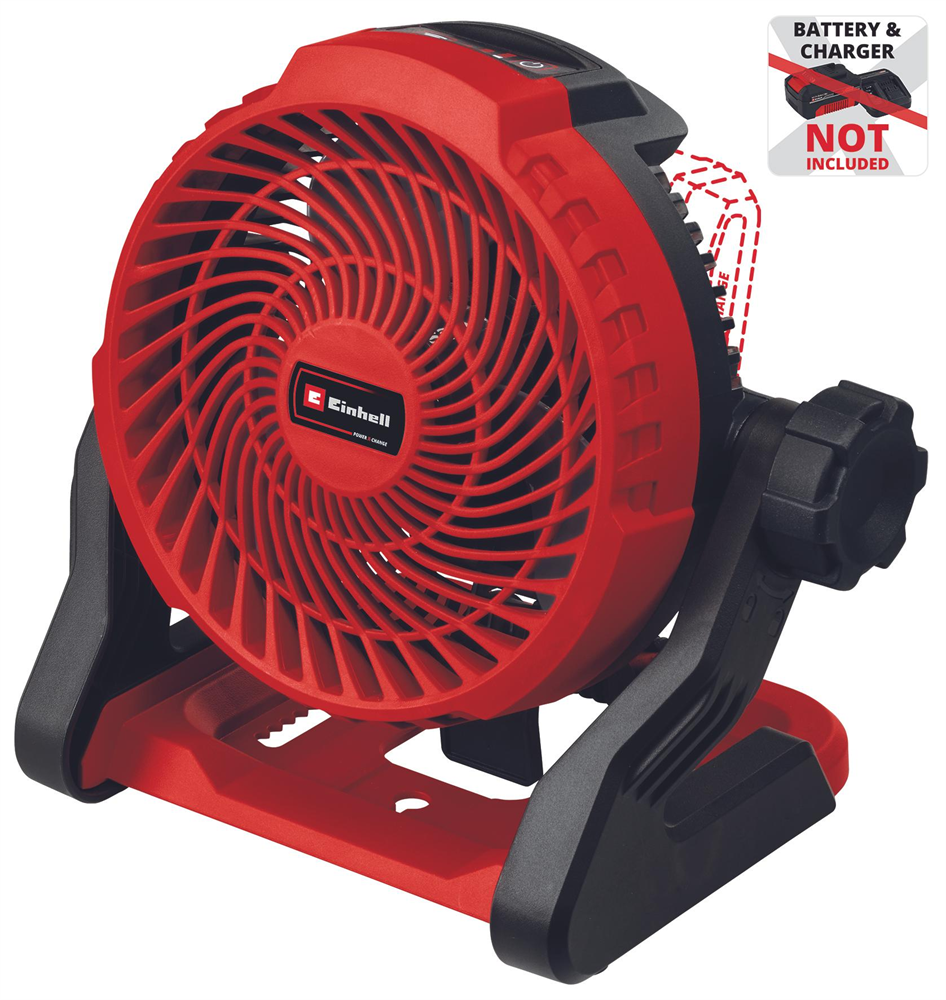 Einhell 3408035 PXC GE-CF 18/2200 Li - Solo piros, sebességfokozat száma:3, akkus ventilátor