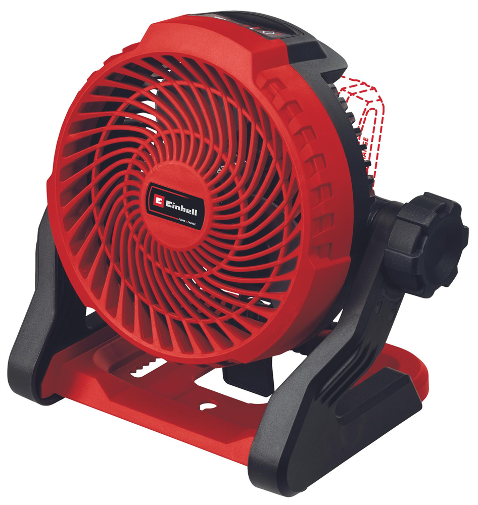 Einhell 3408035 PXC GE-CF 18/2200 Li - Solo piros, sebességfokozat száma:3, akkus ventilátor