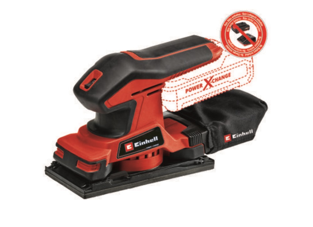Einhell 4460725 PXC TC-OS 18/187 Li-Solo akku és töltő nélkül akkumulátoros rezgőcsiszoló