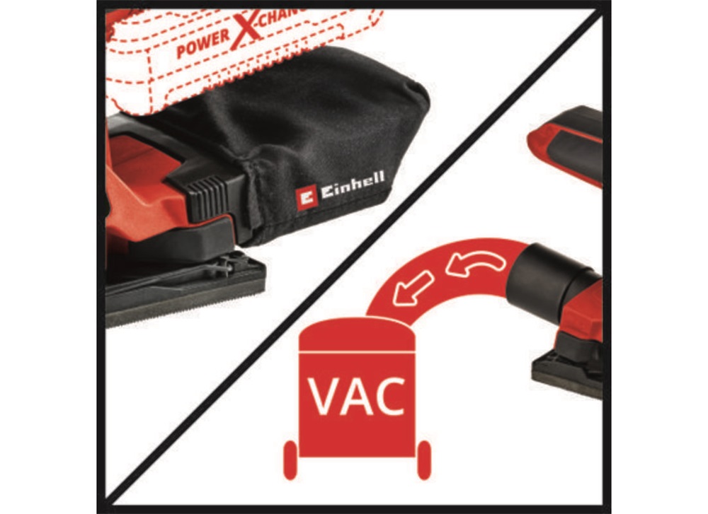 Einhell 4460725 PXC TC-OS 18/187 Li-Solo akku és töltő nélkül akkumulátoros rezgőcsiszoló