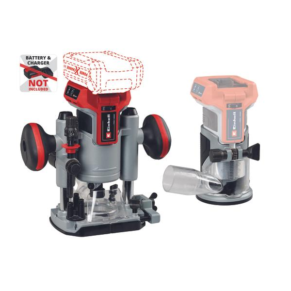 Einhell 4350410 PXC TP-RO 18 Set Li BL - Solo akkus felsőmaró és élmaró