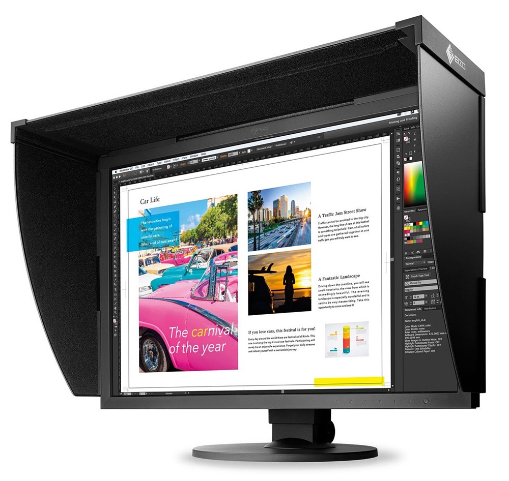 Eizo CH2400 CS2420/CG2420/CG248-4K monitorokhoz fekete árnyékoló