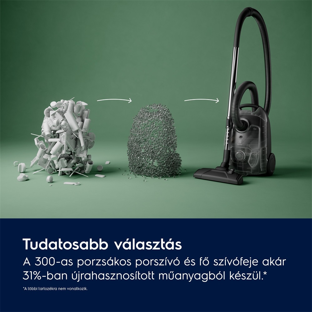 Electrolux EB31C1DB Clean 300 porzsákos porszívó