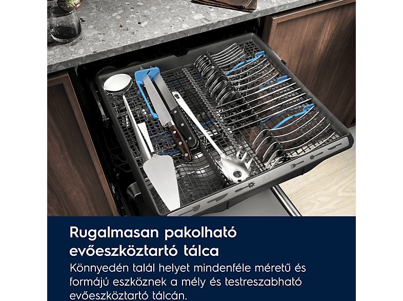 Electrolux EEC87400W , programok száma: 8, beépíthető, 14 terítékes mosogatógép 