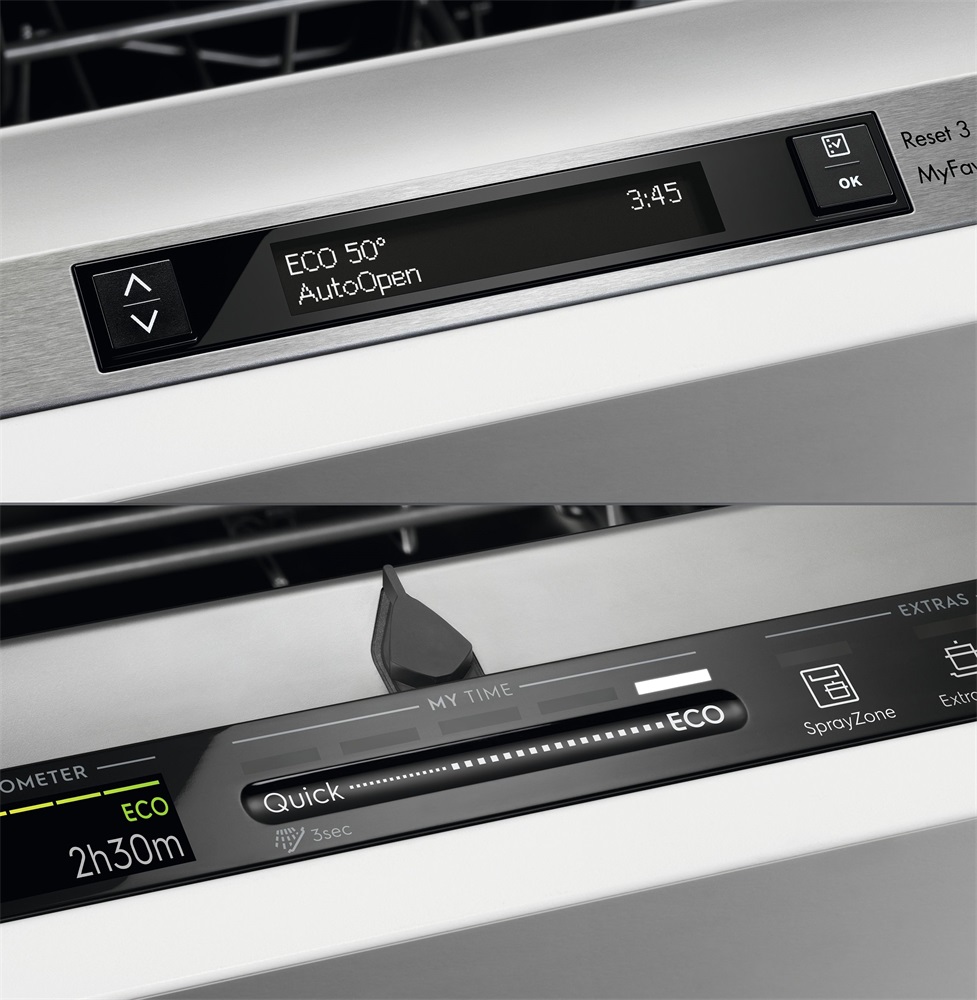 Electrolux EES42210L fekete, programok száma: 8, keskeny beépíthető, 9 terítékes mosogatógép 