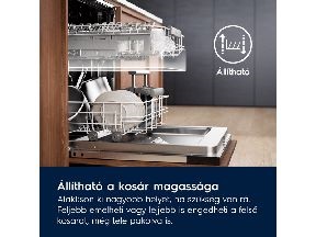 Electrolux EES48400L inox, programok száma: 8, beépíthető, 14 terítékes mosogatógép 