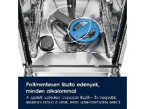 Electrolux EES48400L inox, programok száma: 8, beépíthető, 14 terítékes mosogatógép 