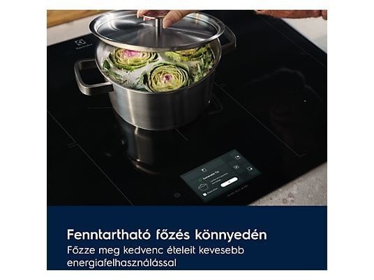 Electrolux EIS82453IT SenseBoil fekete, beépíthető, indukciósm főzőzóna:45, méret:80cm, főzőlap