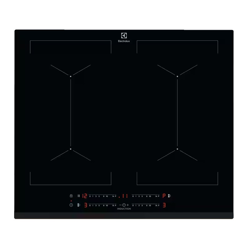 Electrolux EIV644 fekete, beépíthető, indukciós, főzőzóna: 4, beépíthető méret: 56cm, főzőlap