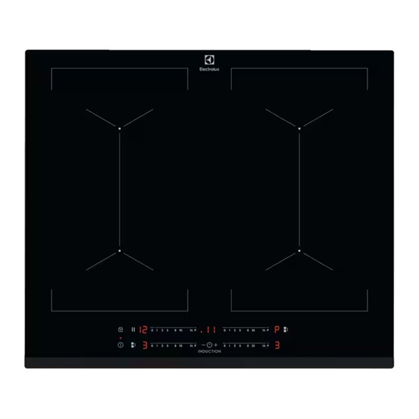 Electrolux EIV644 fekete, beépíthető, indukciós, főzőzóna: 4, beépíthető méret: 56cm, főzőlap (Újszerű)