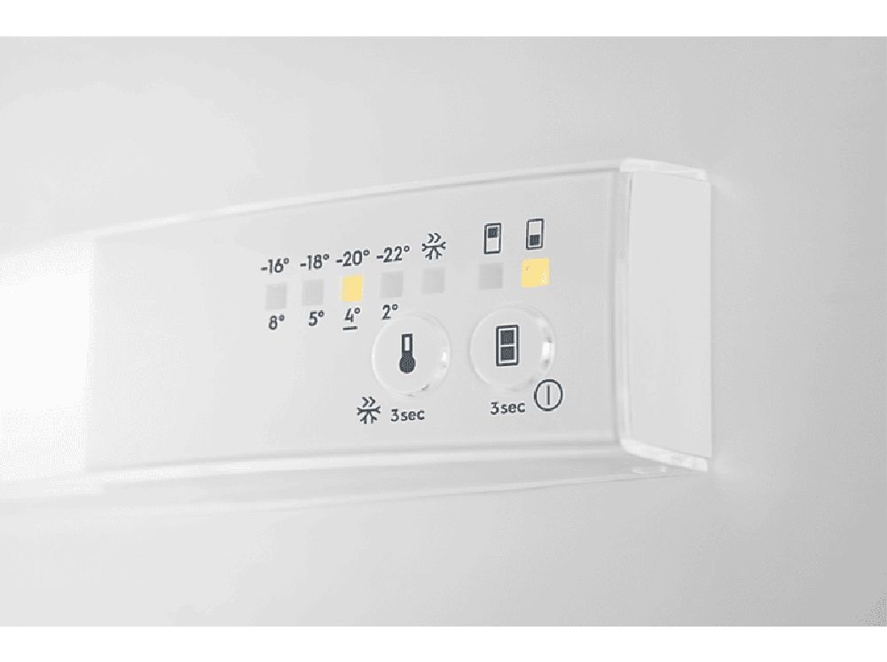 Electrolux ENT6NE18S alulfagyasztós, beépíthető, Hűtő:192L, Fagyasztó:61L, No frost hűtőszekrény