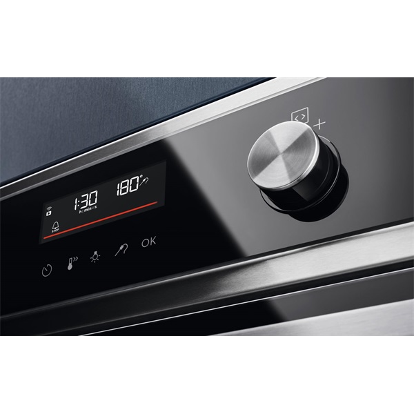 Electrolux EOD6P77WX SteamBake fekete-inox, beépíthető, sütőtér:72L, grill, légkeverés, priolitikus, sütő