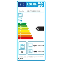 Electrolux EOD6P77WZ fekete, beépíthető, sütőtér: 72L, grill, légkeverés, sütő (Újszerű)