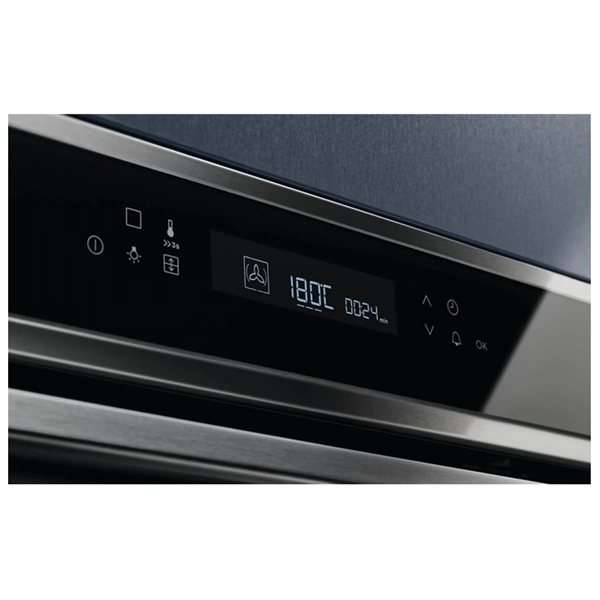 Electrolux EOE7P31X fekete, beépíthető, sütőtér: 72L, grill, légkeverés, pirolitikus, sütő (Újszerű)