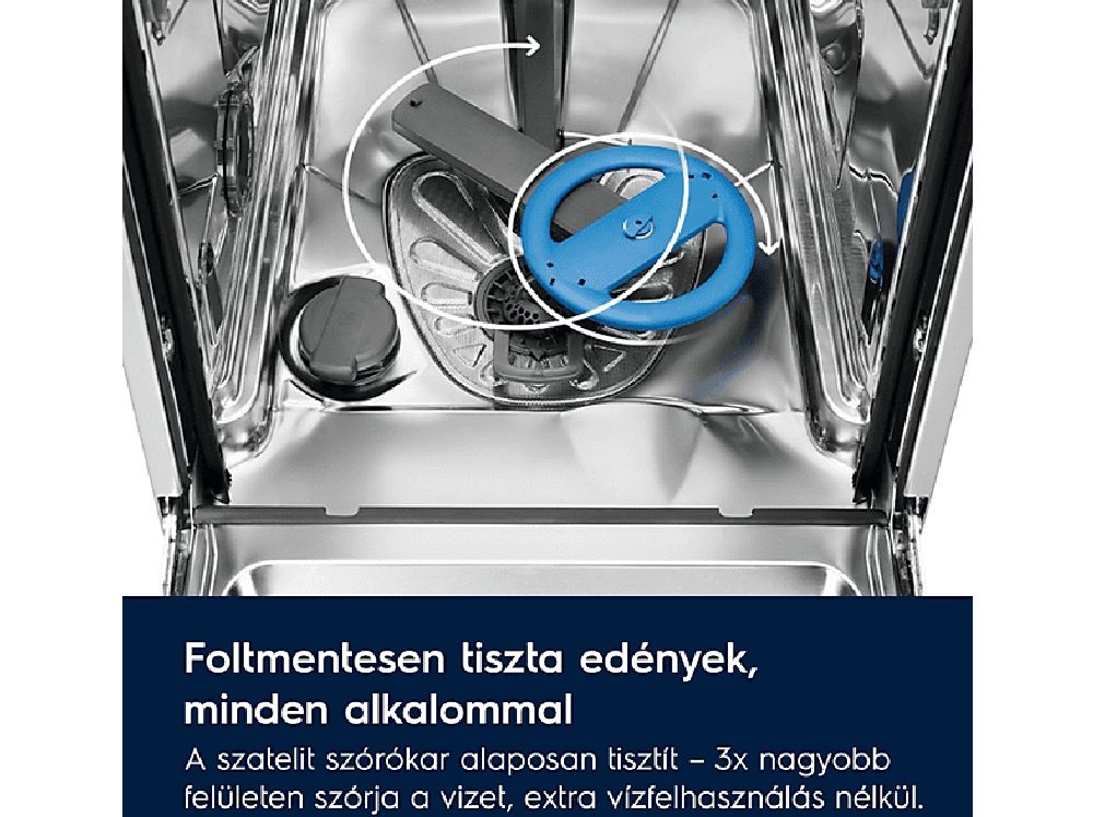 Electrolux ESG43310SX inox, programok száma: 8, keskeny szabadonálló, 10 terítékes mosogatógép 