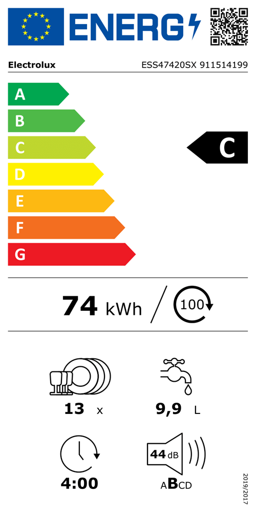 Electrolux ESS47420SX ezüst, programok száma: 8, szabadonálló, 13 terítékes mosogatógép 