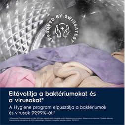 Electrolux EW6F1492E SensiCare fehér, elöltöltős, max.1400ford., 9 kg, mosógép