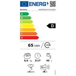 Electrolux EW6TN5061FH 6 kg felültöltős mosógép (Használt - B)
