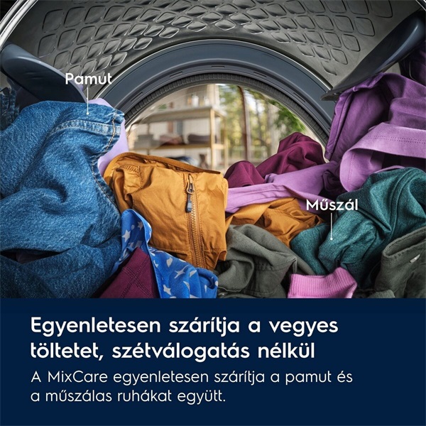 Electrolux EW7D384VE DelicateCare fehér, 8 kg, hőszivattyús, szárítógép