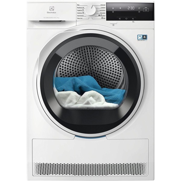 Electrolux EW7D394PE DelicateCare fehér, 9kg, hőszivattyús szárítógép