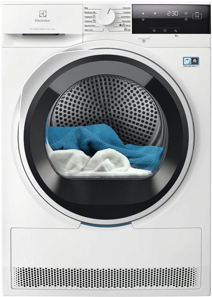 Electrolux EW7D394PE DelicateCare fehér, 9kg, hőszivattyús szárítógép