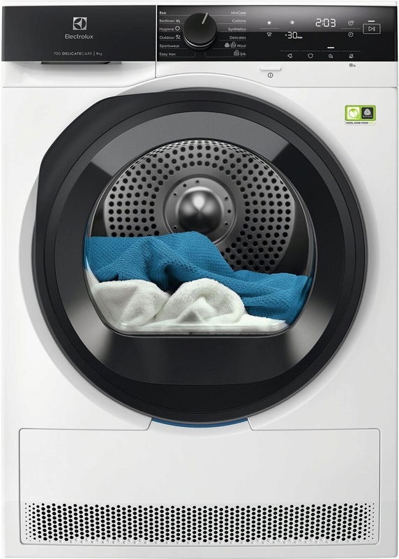 Electrolux EW7D495UE DelicateCare fehér, 9kg, hőszivattyús szárítógép