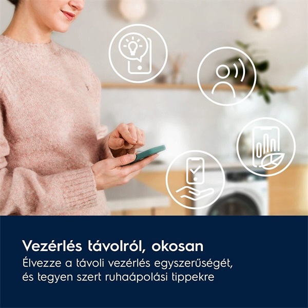 Electrolux EW7W5697QE SteamCare fehér, elöltöltős, max.1600ford., 9 kg/5 kg, mosó-szárítógép