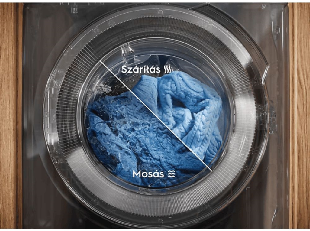 Electrolux EW7W5697QE SteamCare fehér, elöltöltős, max.1600ford., 9 kg/5 kg, mosó-szárítógép