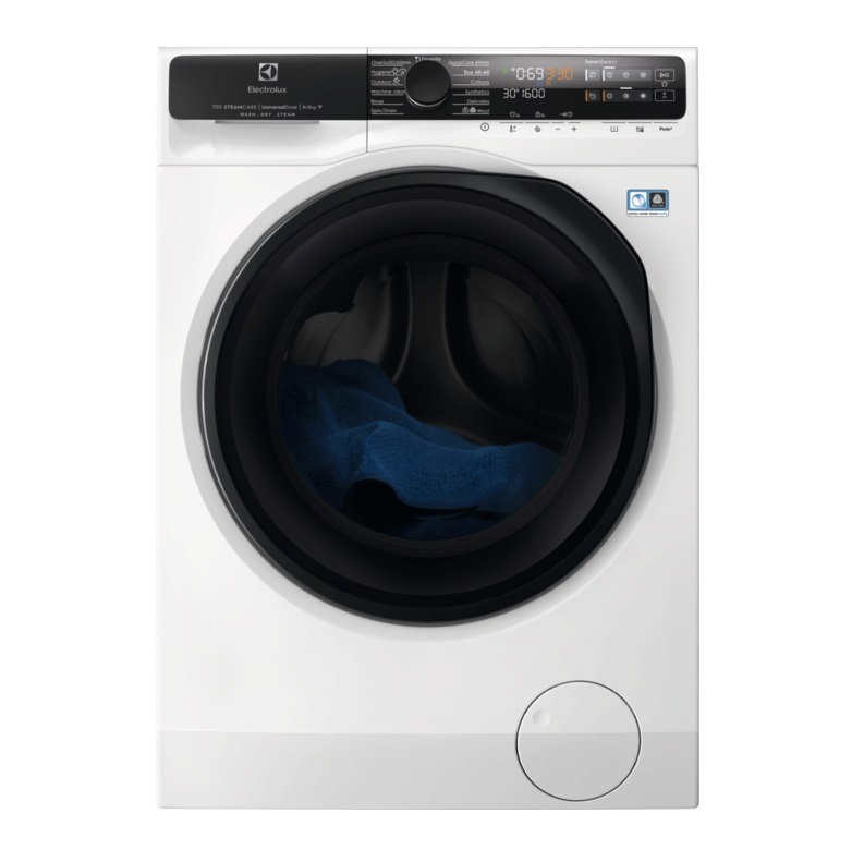 Electrolux EW7W5697QE SteamCare fehér, elöltöltős, max.1600ford., 9 kg/5 kg, mosó-szárítógép