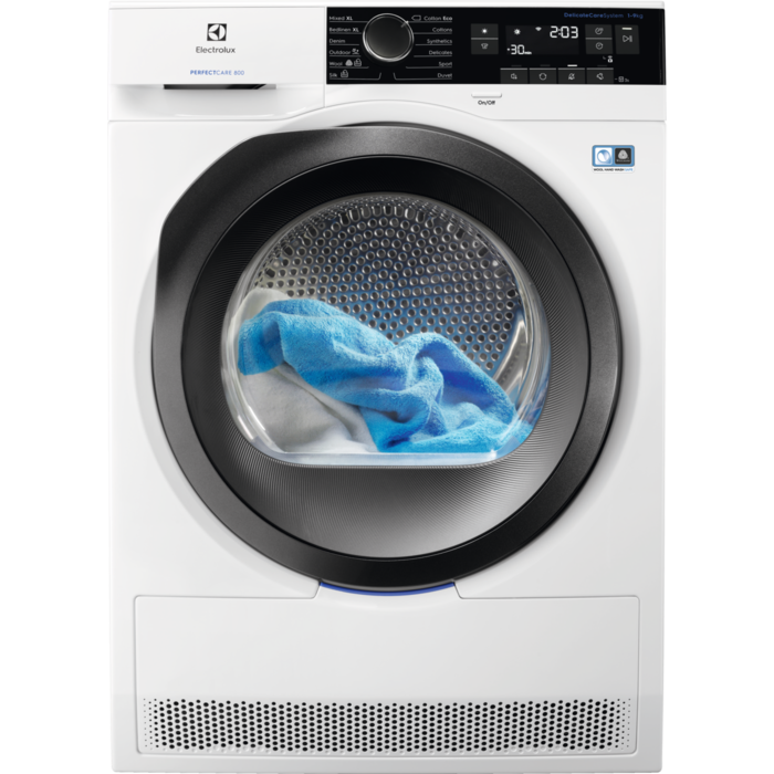 Electrolux EW8H259ST fehér, 9 kg, hőszivattyús, szárítógép