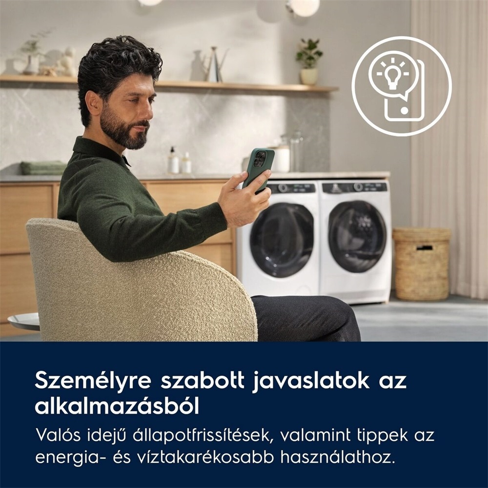 Electrolux EW8W4402QE fehér, elöltöltős, max.1400ford., 11 kg/7 kg, mosó-szárítógép