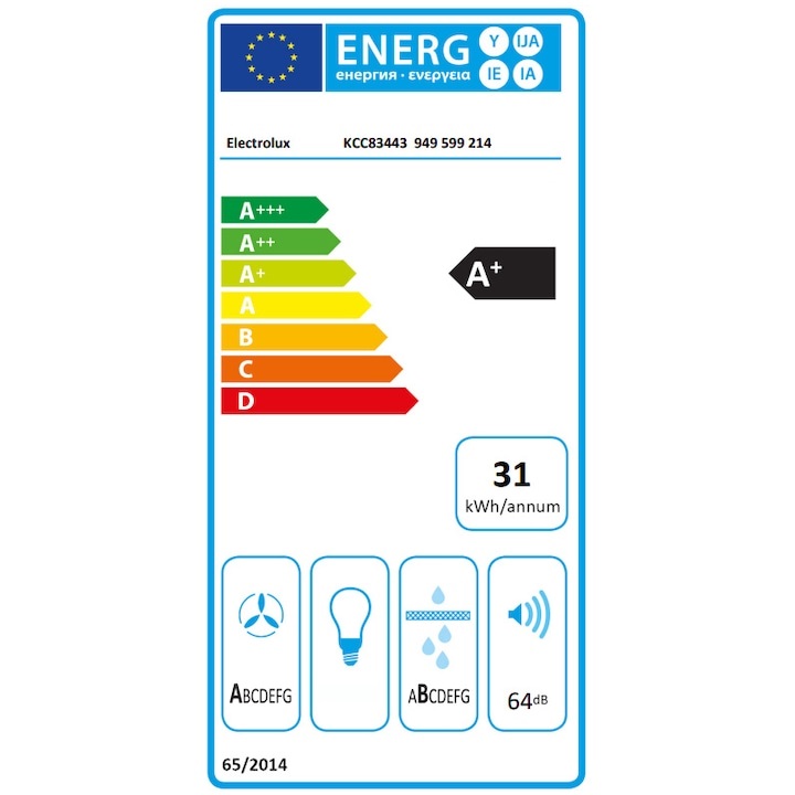 Electrolux KCC83443 fekete, beépíthető, indukciós, főzőzóna: 4, beépíthető méret: 56cm, főzőlap