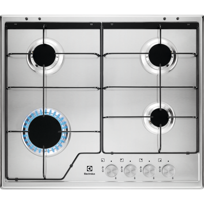 Electrolux KGS6424SX inox, beépíthető, gáz, főzőzóna: 4, beépíthető méret: 56cm, főzőlap