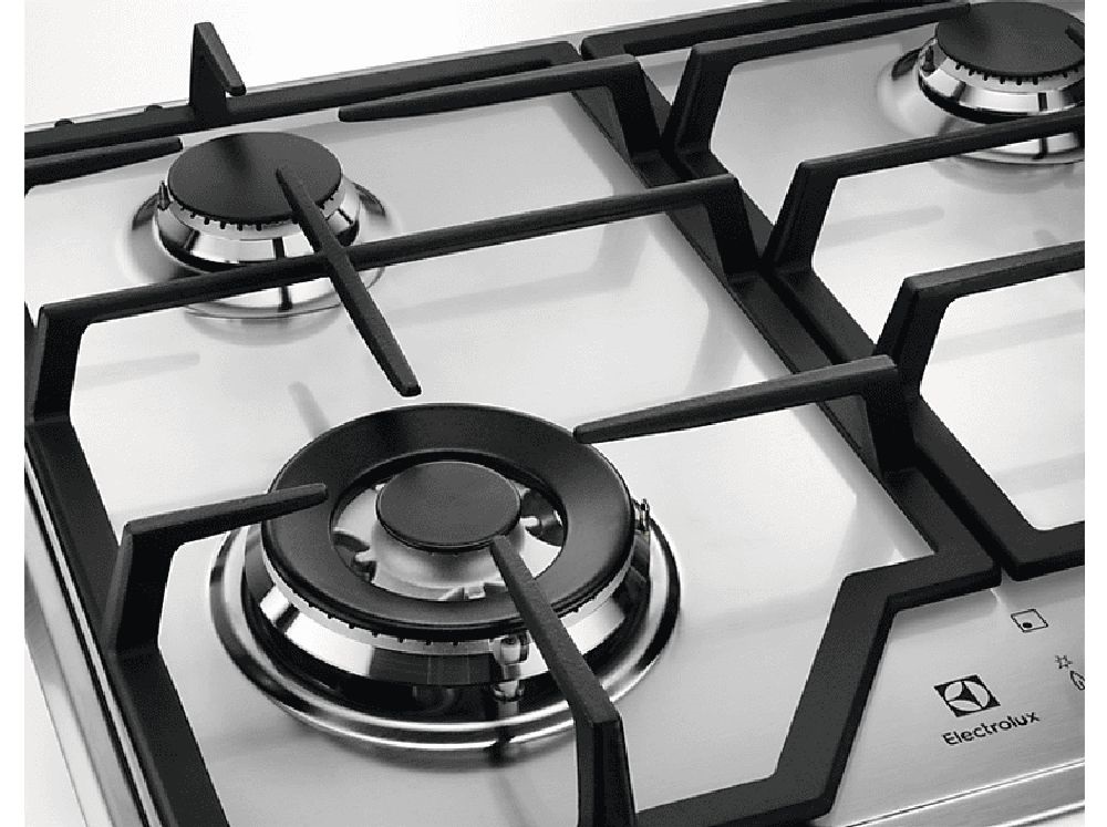 Electrolux KGS64362SX inox, beépíthető, gáz, főzőzóna: 3 +1 wok égőfej, beépíthető méret: 56cm, főzőlap