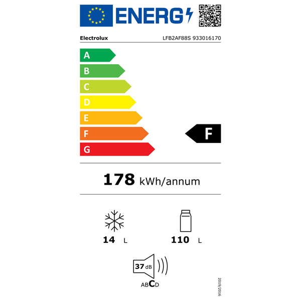 Electrolux LFB2AF88S beépíthető hűtőszekrény