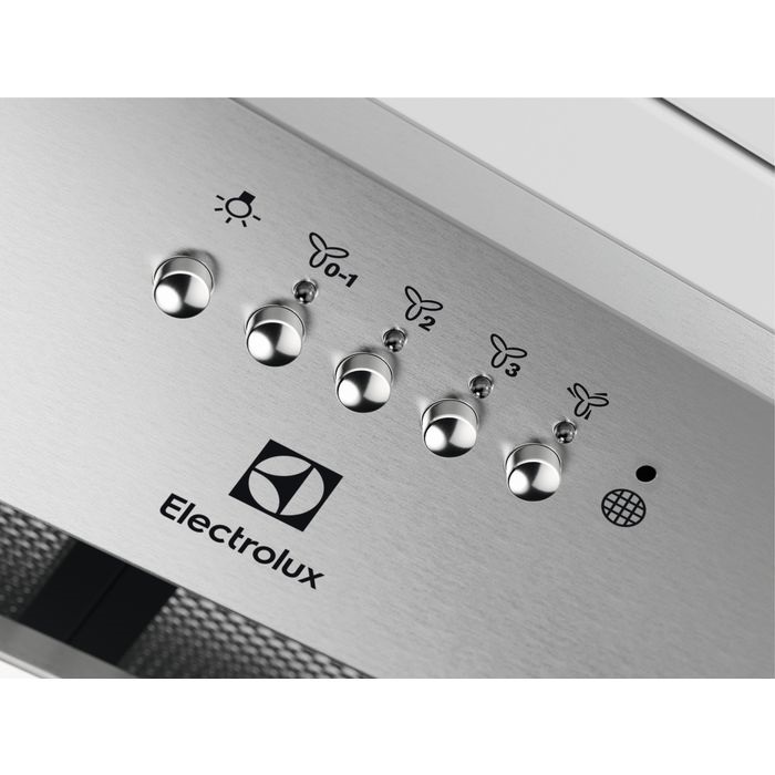 Electrolux LFG716X inox, aláépíthető, álkürtős, méret:54 cm, zajszint:67 dB, páraelszívó