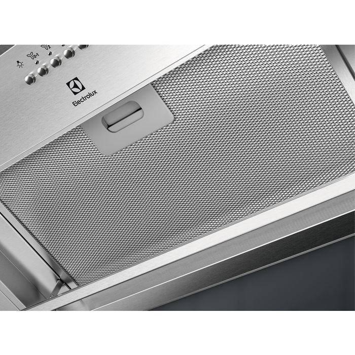 Electrolux LFG716X inox, aláépíthető, álkürtős, méret:54 cm, zajszint:67 dB, páraelszívó