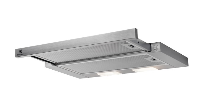 Electrolux LFP326S inox, beépíthető, hagyományos, méret:60 cm, teleszkópos, zajszint:69 dB, páraelszívó