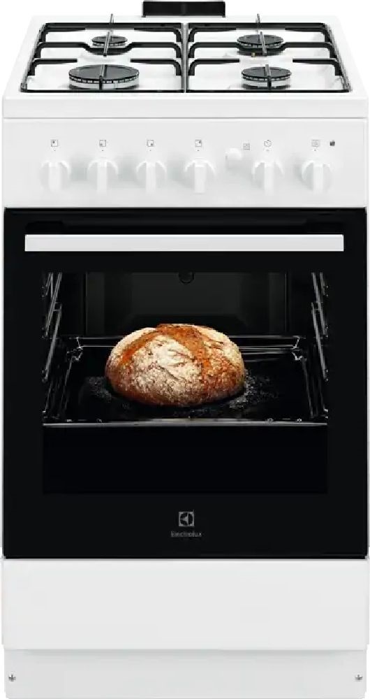 Electrolux LKG500013W fehér, szabadonálló, gáz, főzőzóna: 4, sütő:59L, tűzhely