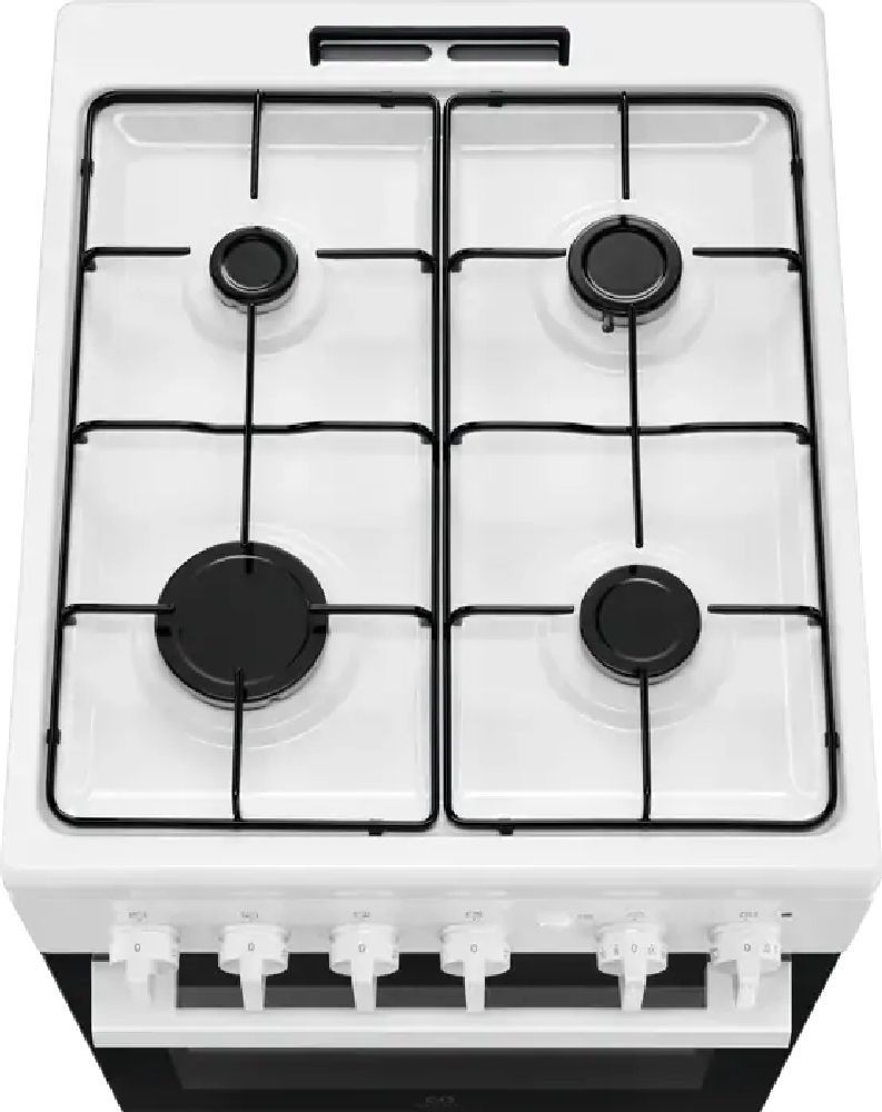 Electrolux LKG500013W fehér, szabadonálló, gáz, főzőzóna: 4, sütő:59L, tűzhely