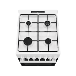 Electrolux LKK520032W fehér, szabadonálló, gáz, kombinált, főzőzóna: 4, sütő:57L, grill, tűzhely (Újszerű)