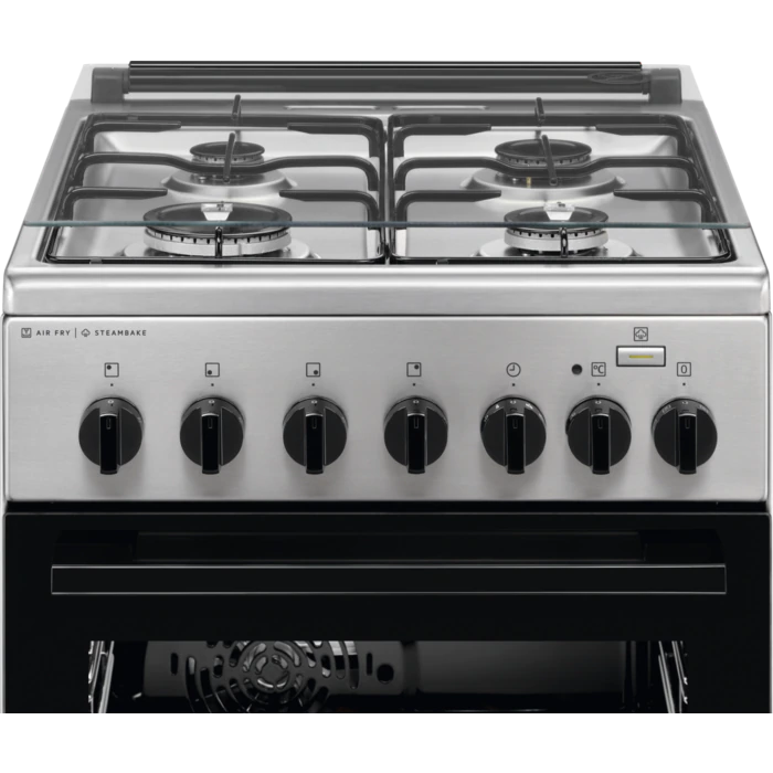 Electrolux LKK560000X inox, szabadonálló, gáz, kombinált, főzőzóna: 4, sütő:58L, grill, tűzhely