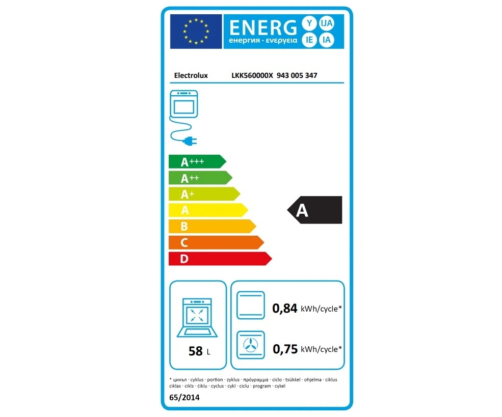 Electrolux LKK560000X inox, szabadonálló, gáz, kombinált, főzőzóna: 4, sütő:58L, grill, tűzhely