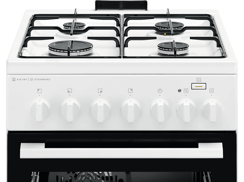 Electrolux LKK560011W fehér, szabadonálló, gáz, kombinált, főzőzóna: 4, sütő:58L, grill, tűzhely