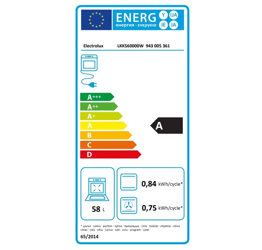 Electrolux LKK560011W fehér, szabadonálló, gáz, kombinált, főzőzóna: 4, sütő:58L, grill, tűzhely
