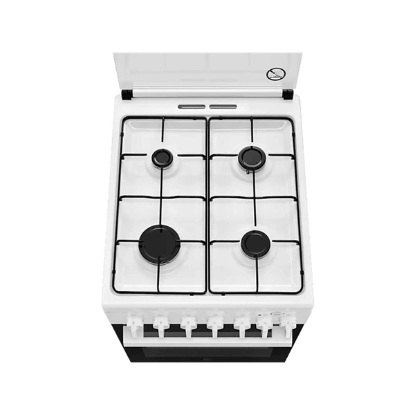 Electrolux LKK560011W fehér, szabadonálló, gáz, kombinált, főzőzóna: 4, sütő:58L, grill, tűzhely (Használt - B)