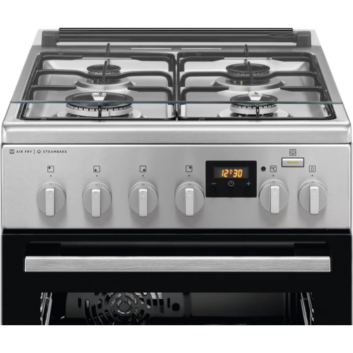 Electrolux LKK560208X inox, szabadonálló, gáz, kombinált, főzőzóna: 4, sütő:58L, grill, tűzhely