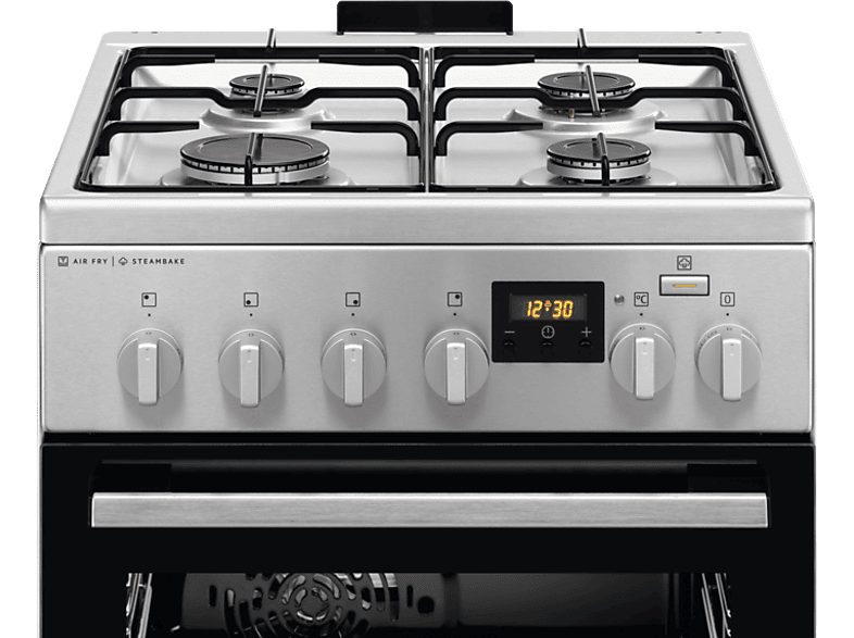 Electrolux LKK560232X Inox, szabadonálló, gáz, kombinált, főzőzóna: 4, sütő:58L, grill, tűzhely