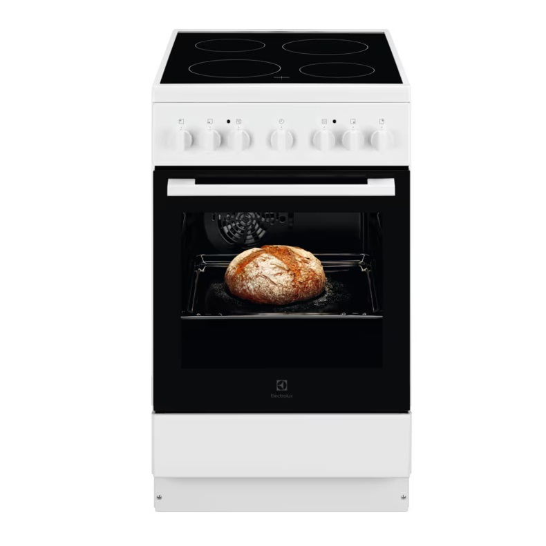 Electrolux LKR520000W fehér, szabadonálló, kerámialapos, elektromos, főzőzóna: 4, sütő:54L, grill, tűzhely
